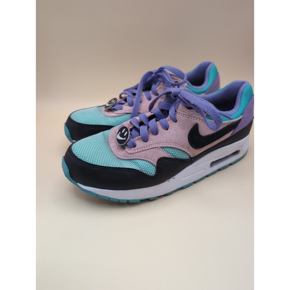 Nike Air Max 1 Have A Nike Day Kids Youth GS Size 5Y Shoes Pink, Teal, Purple
